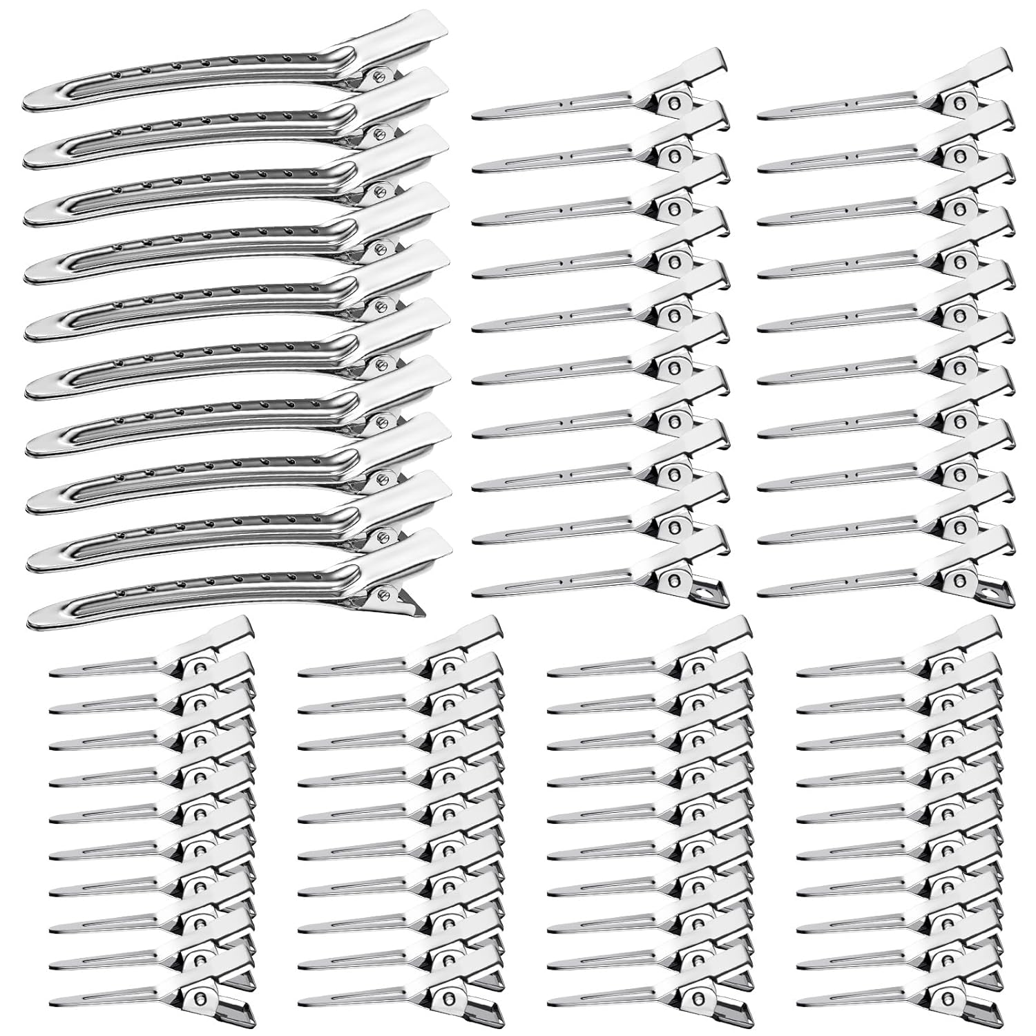 Heavy-Duty Metal Alligator Hair Clips for Styling