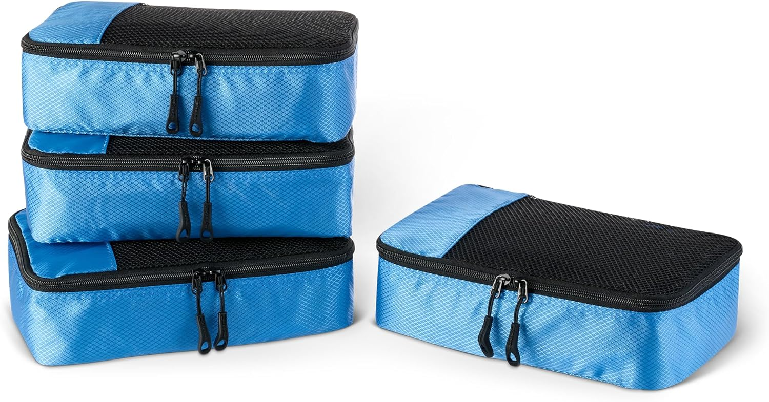 4-Piece Packing Cubes Set for Travel Luggage Organizer