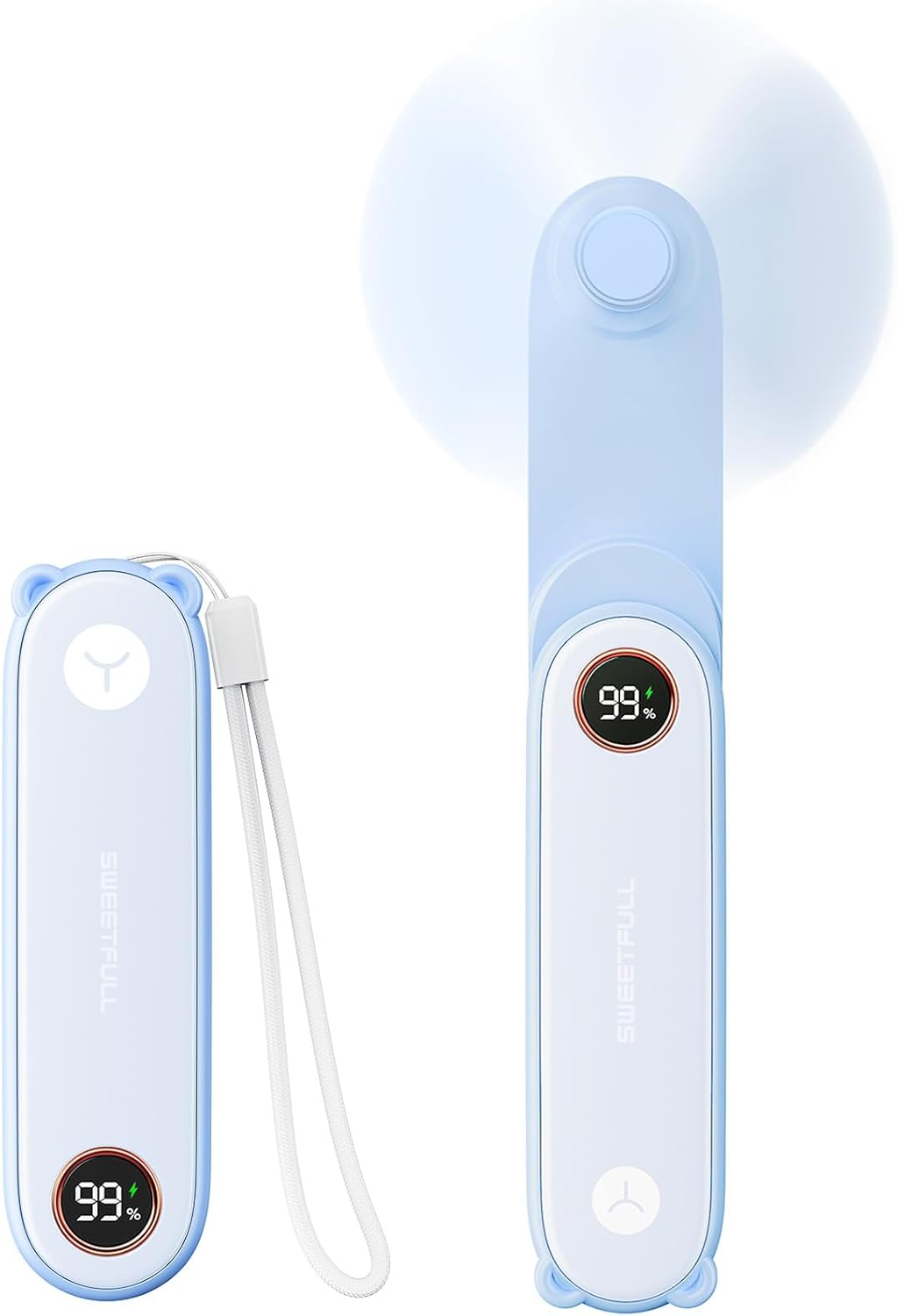 Portable Handheld Mini Fan Foldable USB Rechargeable