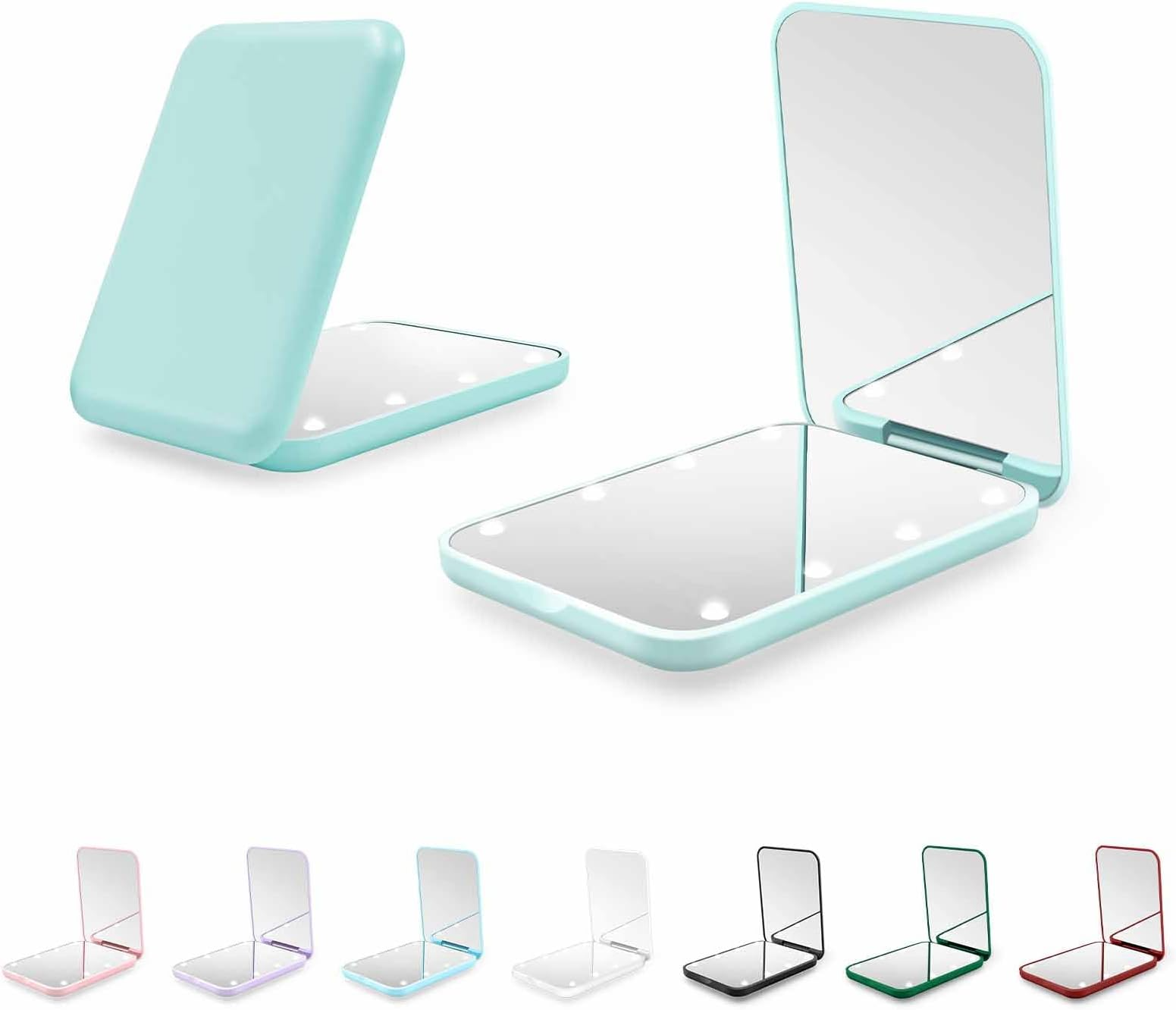 LED Compact Mirror with Light & 3X Magnification Travel