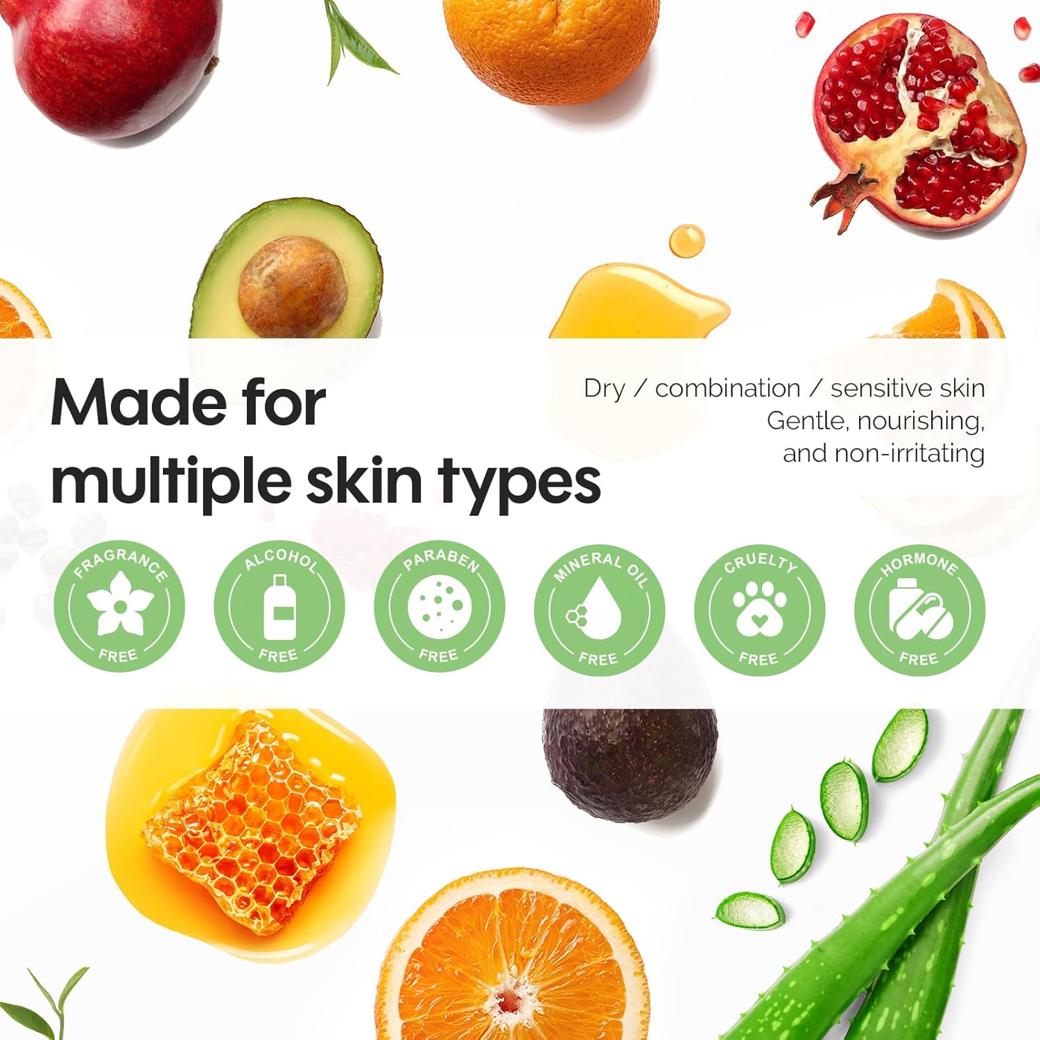 7-Day Facial Sheet Mask Set with Botanical Extracts