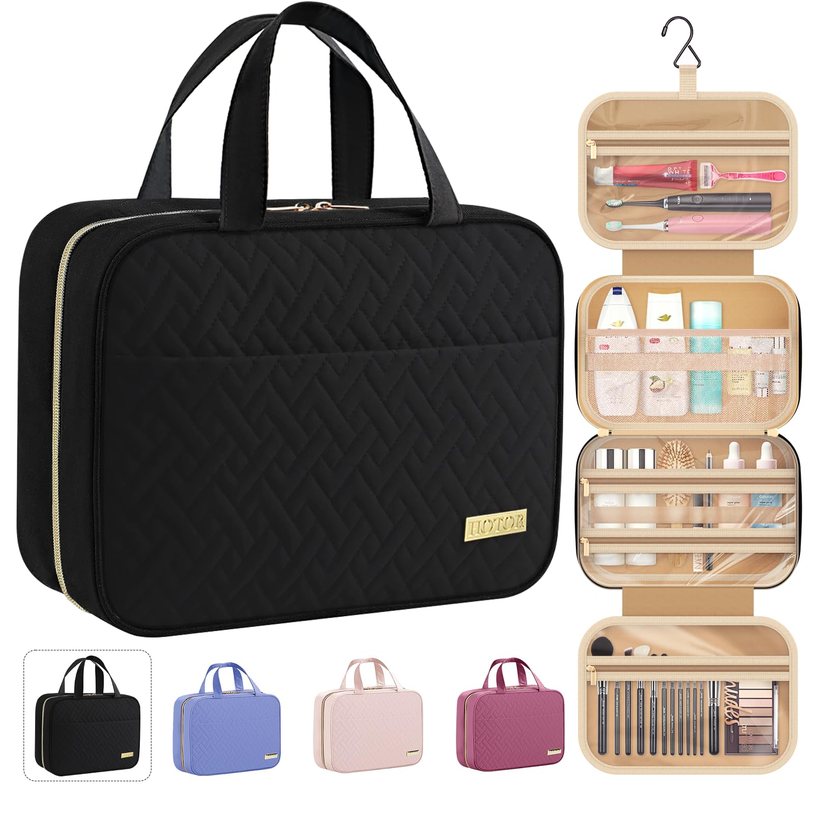 Hanging Travel Toiletry Bag Waterproof with Hook