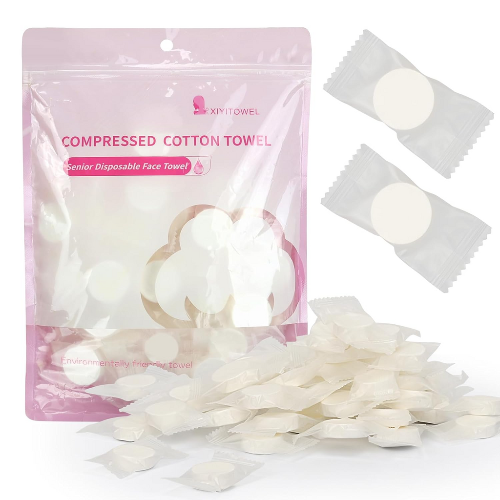 Expandable Coin Towels & Travel Face Wipes Set