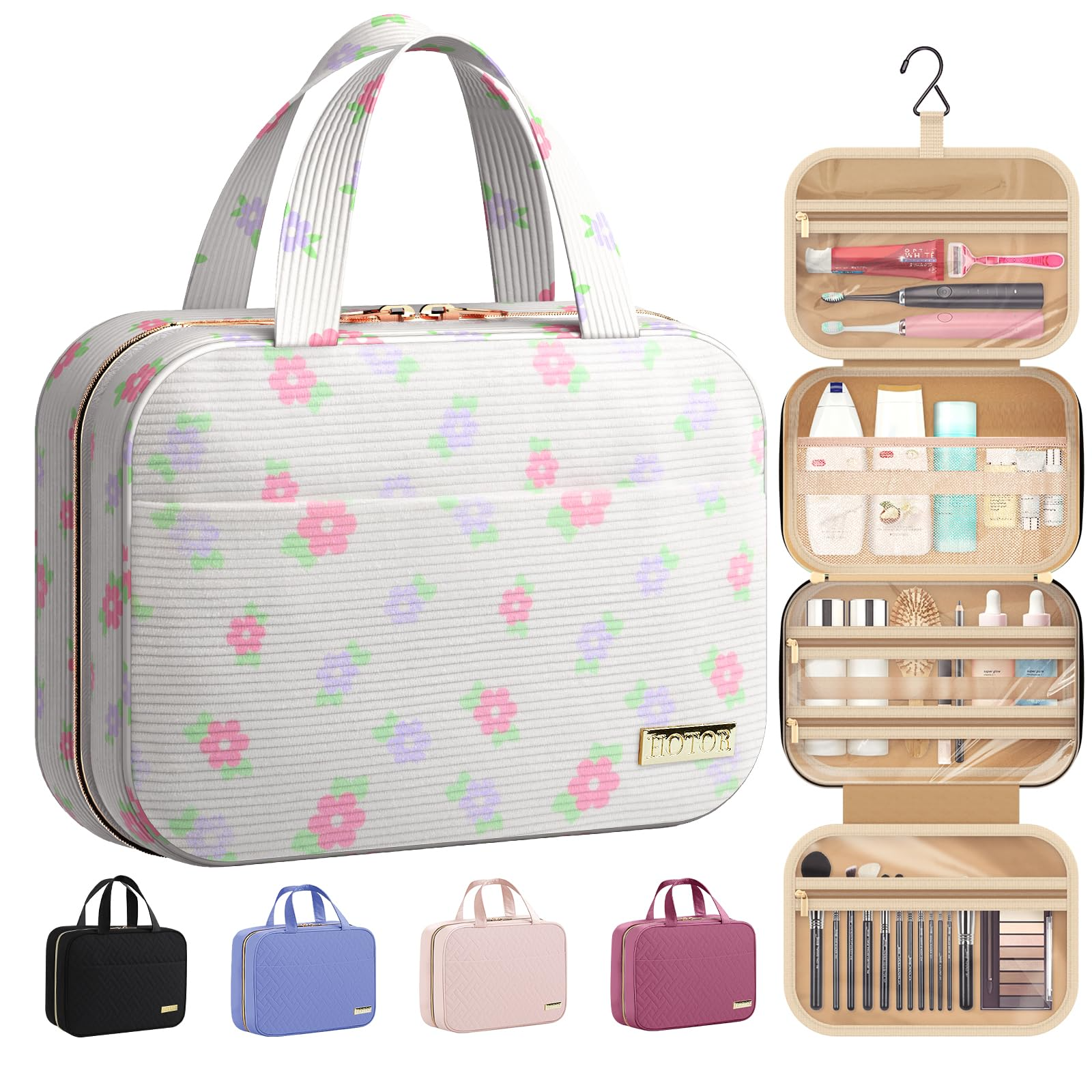 Hanging Travel Toiletry Bag Waterproof with Hook