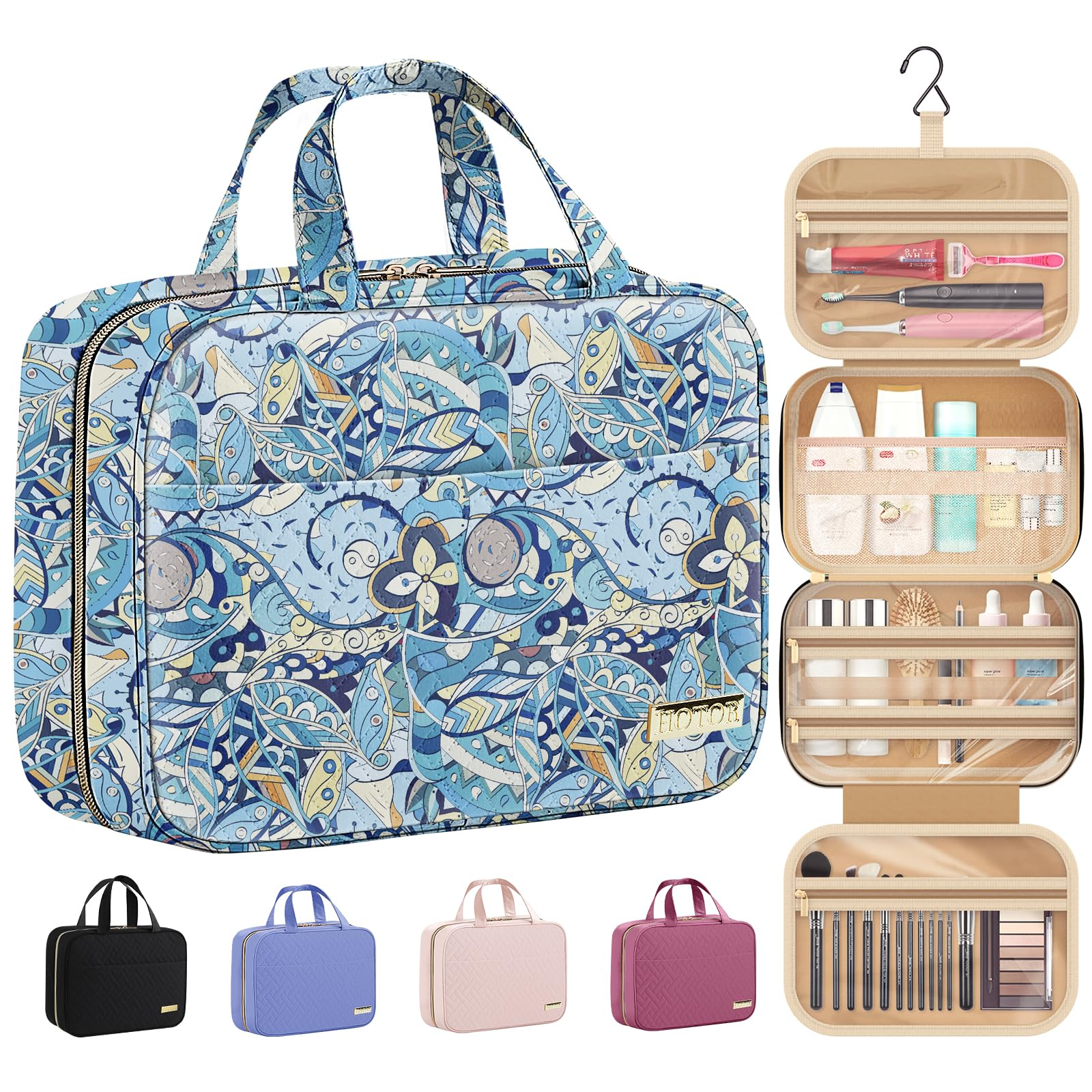 Hanging Travel Toiletry Bag Waterproof with Hook
