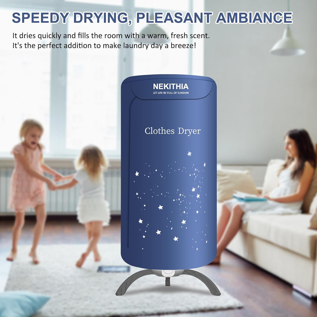 900W Portable Clothes Dryer Foldable Compact for Home