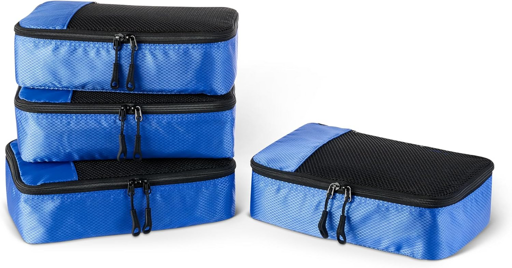 4-Piece Packing Cubes Set for Travel Luggage Organizer